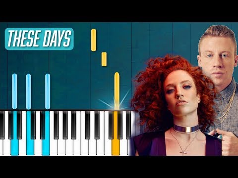 Rudimental - "These Days" ft Jess Glynne Macklemore Piano Tutorial - Chords - How To Play - Cover