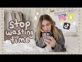 15 tips to stop doom scrolling ✧ end your phone addiction *✧・゚:*