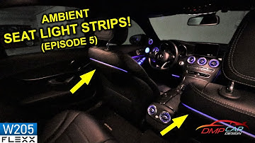 Part 5: AMBIENT LED SEAT LIGHT STRIPS | How to install on 2015+ Mercedes W205 C-Class