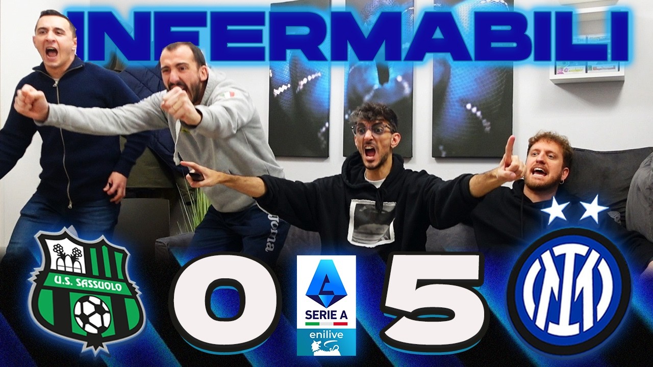 DEVASTANTI! SASSUOLO 0-5 INTER | LIVE REACTION TIFOSI INTERISTI | SERIE A 25/26 | HIGHLIGHTS GOL