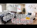 ULTIMATE! BEDROOM MAKEOVER :: BEFORE & AFTER ROOM TRANSFORMATION :: BUDGET GUEST BEDROOM IDEAS