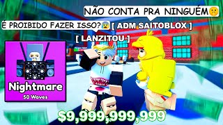 Ativei o Modo Dinheiro Infinito e Encontrei o @SaitoBlox no Toilet Tower Defense - Roblox