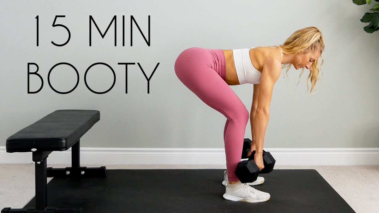 15 Min Booty Build And Tone At Home Workout Youtube