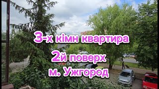 3-х кімнатна квартира на 2-му поверсі в м Ужгород, вул Легоцького, вільна (Закарпатська обл)