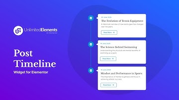 Post Timeline Widget for Elementor