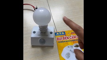 Hướng dẫn sử dụng Đuôi đèn cảm biến chuyển động mở đèn ATA AT-18A , có chế độ hoạt động buổi tối