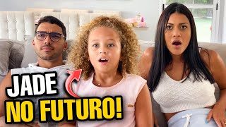 CONHECI MINHA FILHA JADE NO FUTURO! 😱 *novelinha*