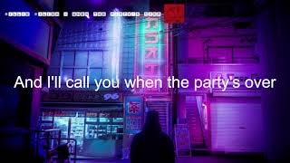 Billie Eilish - when the party's over (Lyrics) Resimi