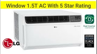 LG Window AC | LG Dual Inverter AC 5 Star Rating | LG JW-Q18WUZA 1.5 Ton