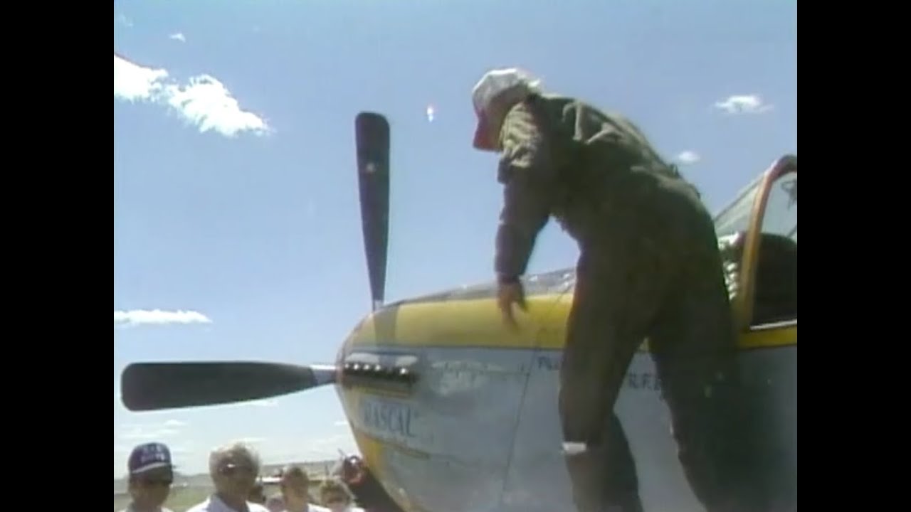 P51 Mustang at the 1988 Wings of Eagles Air Show YouTube