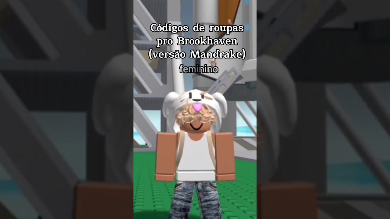 CÓDIGOS DE LOOKS MANDRAKES PARA UTILIZAR NO BROOKHAVEN ROBLOX @Brunin