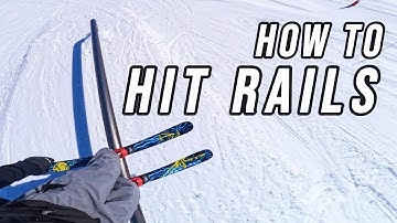 How to Hit A Rail On Skis (beginners guide)