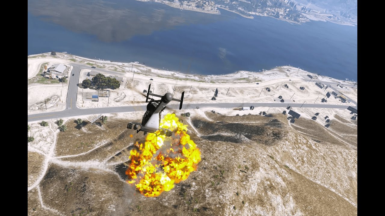 GTA V RDE - Weaponized Conada Rampage + 10 Star Escape