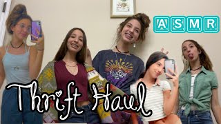 ASMR thrift haul ☮️🌎🌙