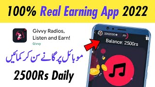 New real and fast earning app _ givvy radios listen and earn _ givvy radios app withdraw screenshot 4