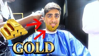 24 KARAT GOLD APPLICATION ON BEARD