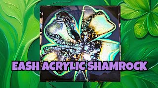 EASY St Patrick's Day Painting | DIY Acrylic Shamrock Tutorial