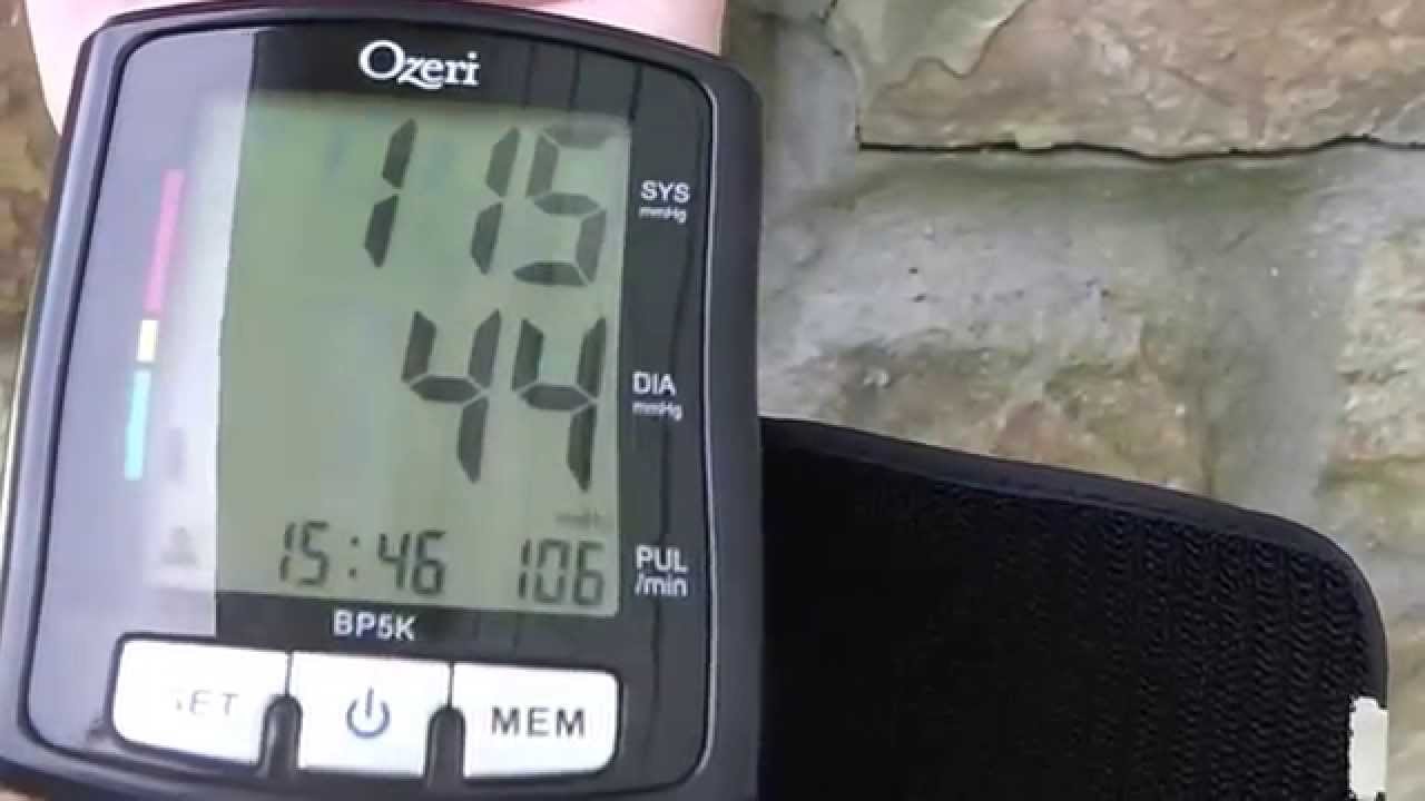Ozeri's Digital Voice Guided Blood Pressure Cuff Review YouTube