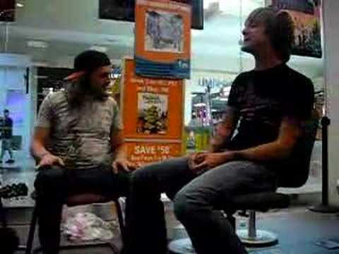 Chiodos playing "Baby, You Wouldn't Last A Minute on the Creek" acoustic at the FYE Instore in Lexington KY on 6/16/07.