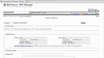 RFP Manager: Getting Started