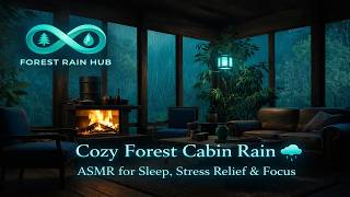 🔴 LIVE Cozy Forest Cabin Rain 🌧️ Relaxing ASMR for Sleep, Study, Meditation &amp; Stress Relief #rain