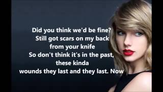 Taylor Swift - Bad Blood ft. Kendrick Lamar lyrics