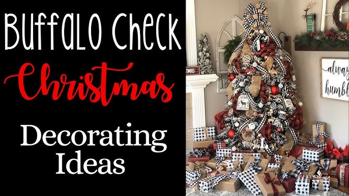 Buffalo Plaid Christmas Decor (Easy Red & Black Check Ideas)