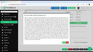 Timesheet Approval with Thareja
