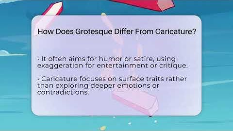 How Does Grotesque Differ From Caricature? - The Prose Path