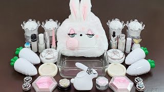 White Rabbit Slime Mixing Random Into Slime Satisfying Slime Video Asmr
