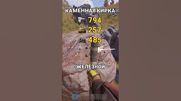 СКОЛЬКО РЕСУРСА ПАДАЕТ С КАМНЯ, СЕРЫ И ЖЕЛЕЗА В RUST / РАСТ