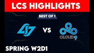 CLG VS C9 HIGHLIGHTS LCS SPRING SEASON 2023- BEST OF 1 W2D1 COUNTER LOGIC GAMING VS CLOUD 9