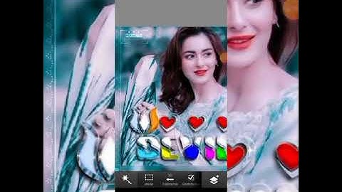 glass fonts editing video on pstouch.. 2022