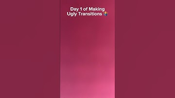 Day 1 of Making Ugly Transitions 🤷‍♂️ #shorts