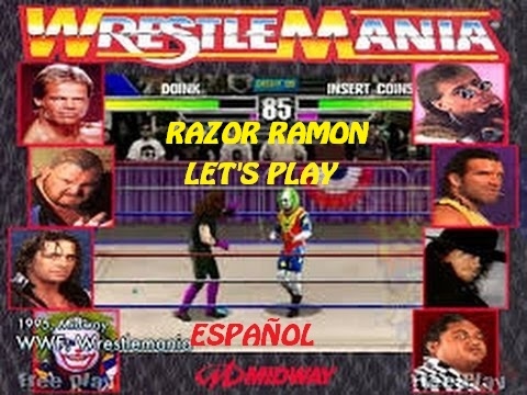 LET'S PLAY WRESTLEMANIA THE ARCADE GAME - Razor Ramon - Español ...
