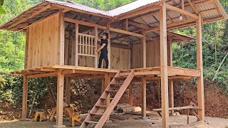 How to build a wooden house, complete the installation of window frames with wooden bars  Ep1