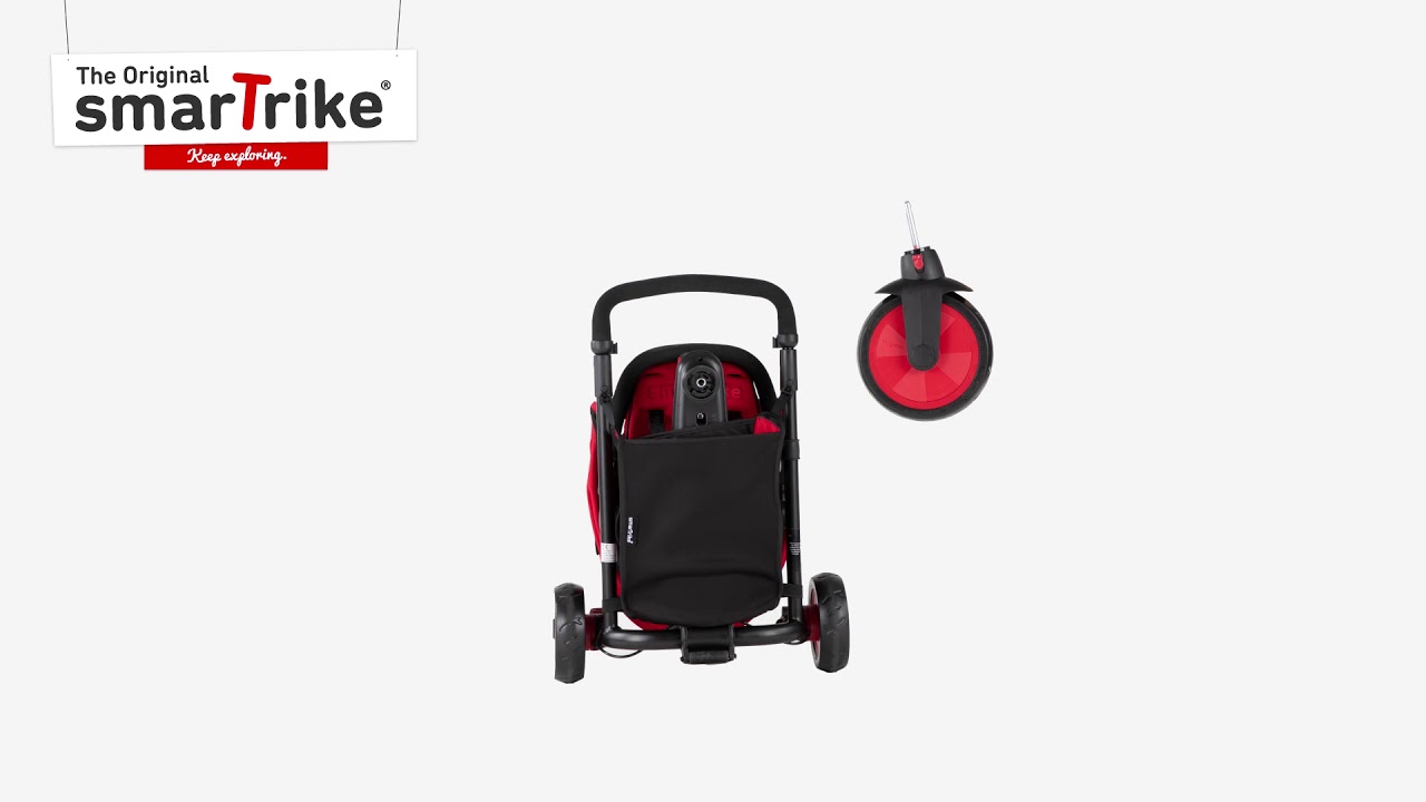 smart trike red and black