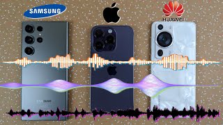 Best Stereo Speakers Huawei P60 Pro vs iPhone 14 Pro vs Samsung S23 Ultra