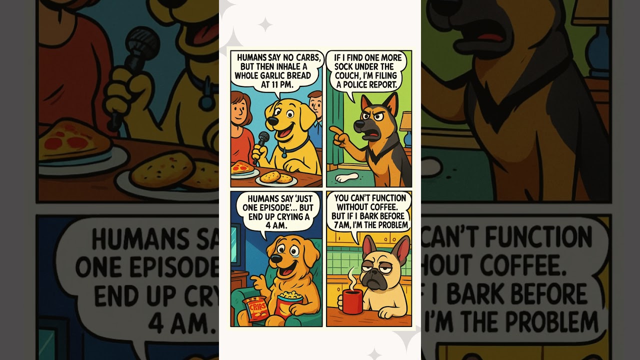 🐕 4 Dogs&rsquo; Funny Thoughts | Hilarious Dog Joke Short 😂