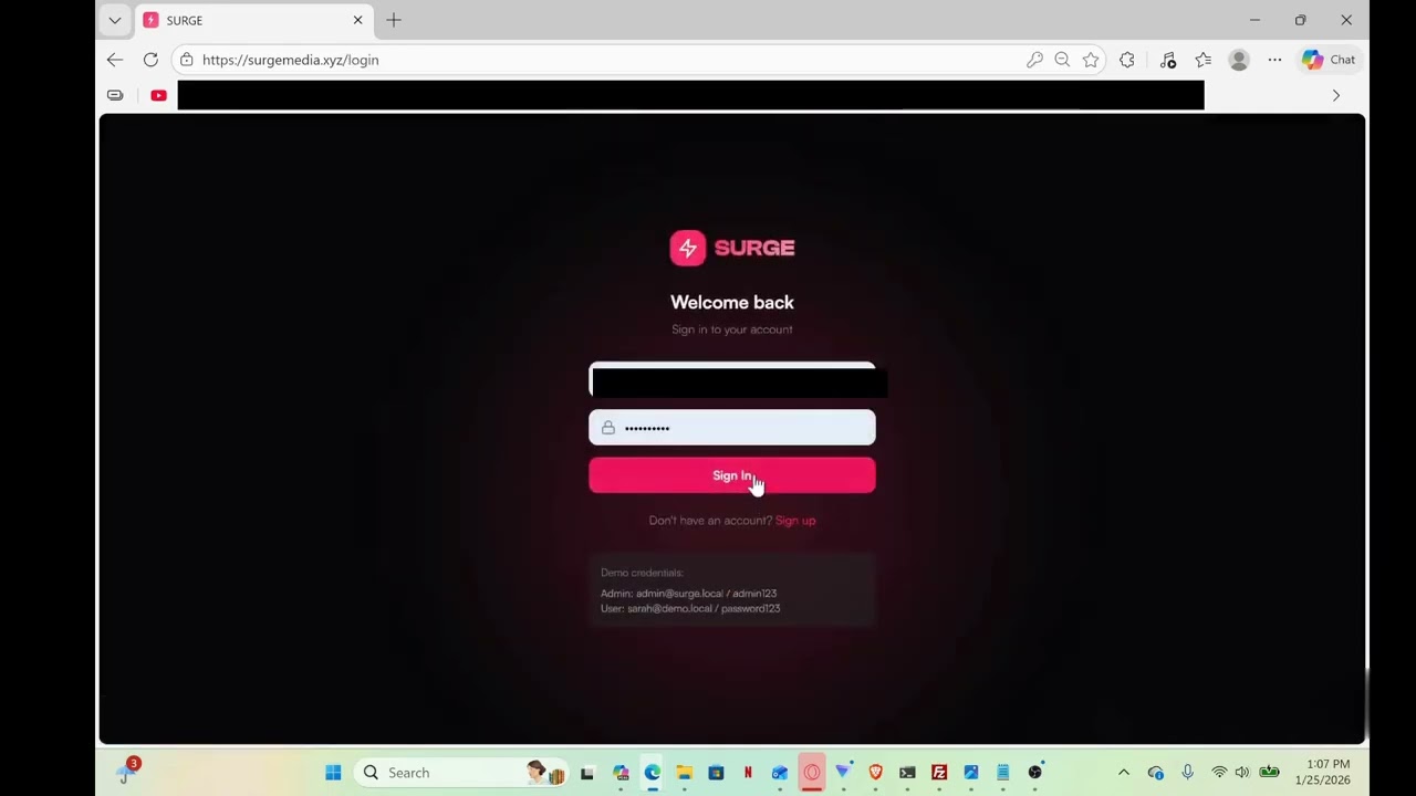 Surge Media Dev log 1