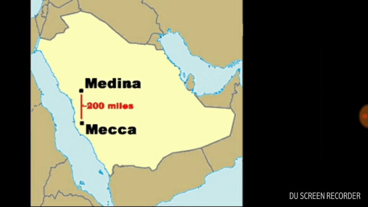Мекка и медина на карте
