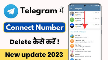 telegram se connect number delete kaise kare || how to delete all synced contacts from telegram