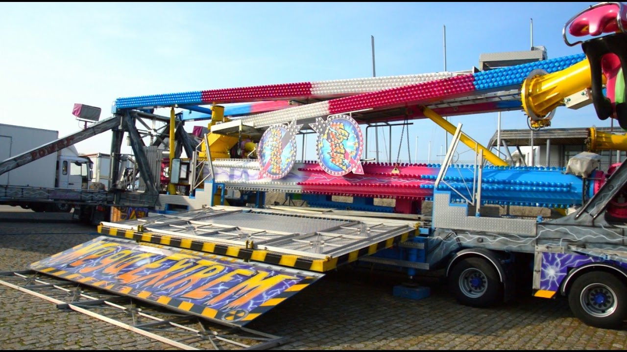 Montage jour 2 Fête foraine Cherbourg 2017