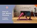How to get Better Posture (with help from Bertie the puppy 🐶 ) - 4 Simple Exercises