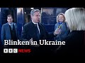 Antony blinken arrives in ukraine as russian offensive mounts  bbc news