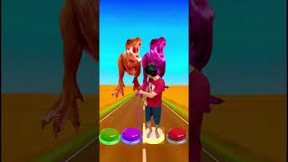 I jump on colour button to zombie, dinasaur, pacman Siren head #shorts