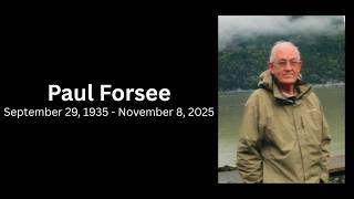 Paul Forsee Memorial Service