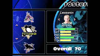 NHL Hitz 2003 GBA Pittsburgh Penguins Roster