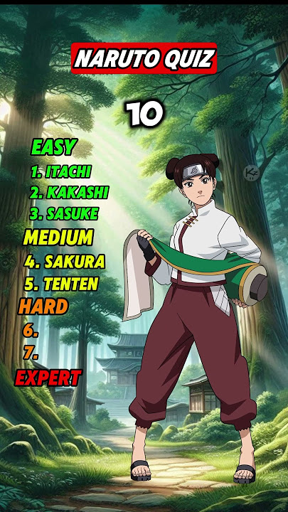Naruto Quiz! Can you get them all? #naruto #narutoshippuden #narutoquiz #trivia #challenge