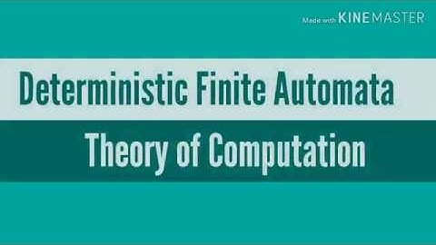 Deterministic Finite Automata(TOC)